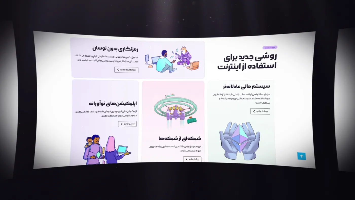 صفحه‌ی محتوایی — بازطراحی فارسی اتریوم
