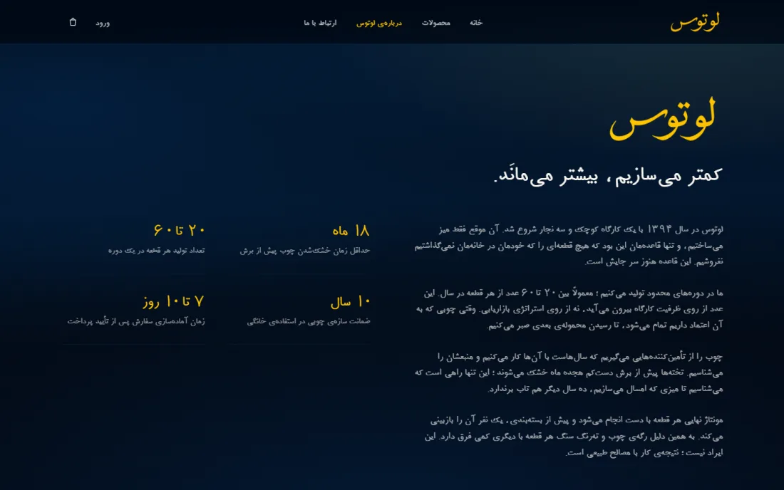 صفحه‌ی برند — فروشگاه آنلاین لوتوس